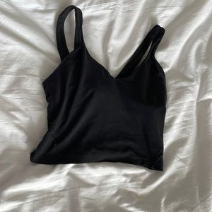 black lululemon align tank